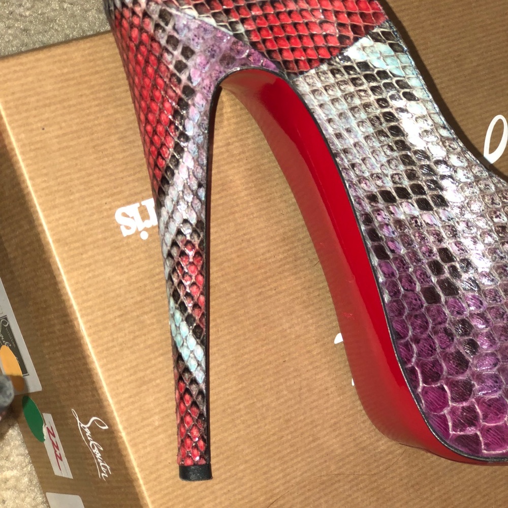 Christian Louboutin Python Platform Pump - image 4